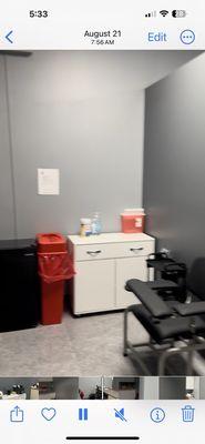 Phlebotomist area