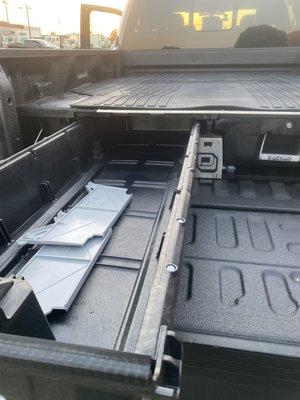 Decked system, fresh bed liner