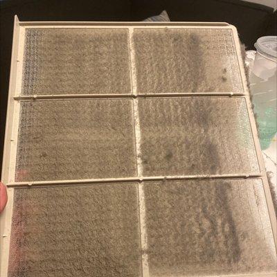 Air cons filter that hasn't been cleaned