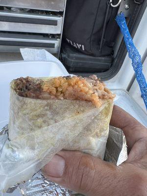 Brisket burrito