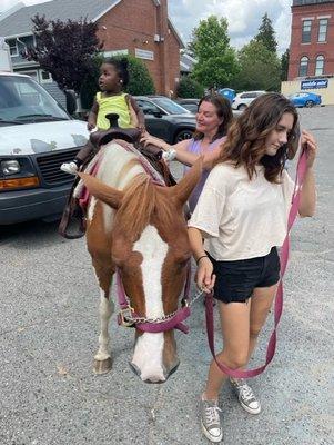 Horseback ride in SJC family Funday 7/15/2023