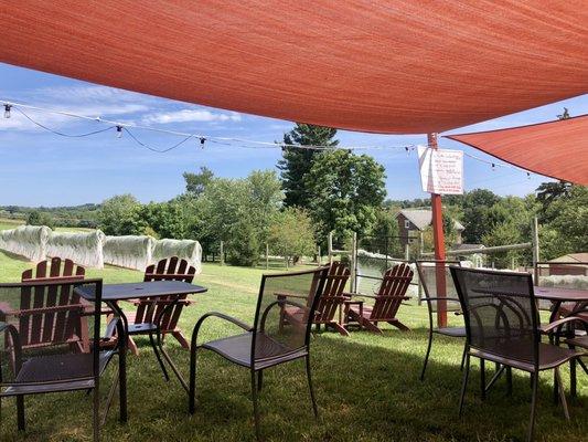 Outside seating area