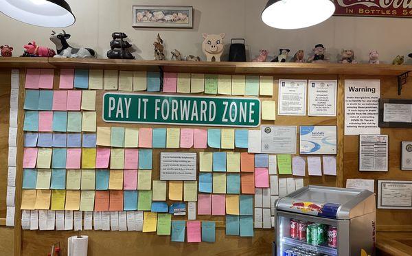 Every restaurant should have a "pay it forward" wall.