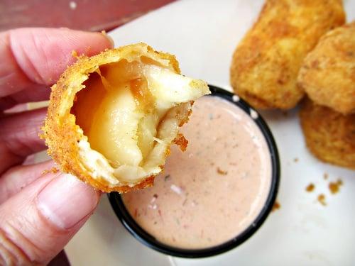 Fried Roasted Garlic Cheese Curds - Taken at Cuba Garlic Festival, Cuba, NY