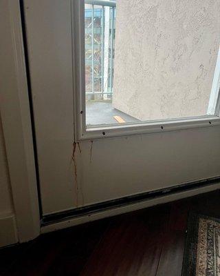 Leaking door Bill's says is fine according to Redside