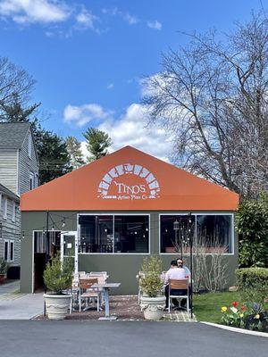 Outdoor Dining Area, back of restaurant