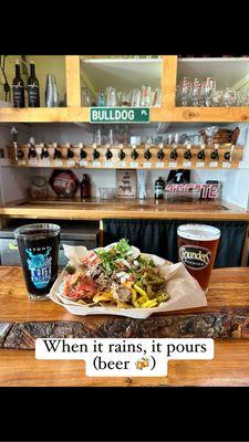 Thursday special: nachos and 2 beers for $25!