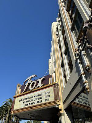 Outside the theater