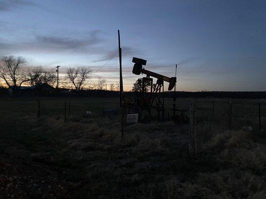 Old retired pump jack