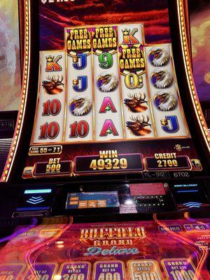 Epic win for a 5.00 dollar bet. I wound up having 89 spins and it reached 650.00 "Very Nice, I like you."