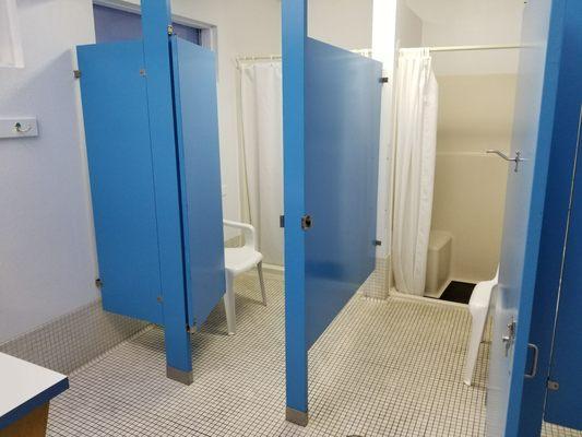 very clean and well kept showers/bathroom available for campers.