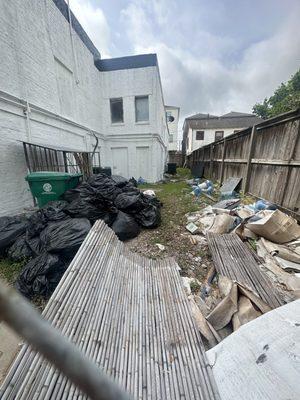 More piles of trash that need to be removed