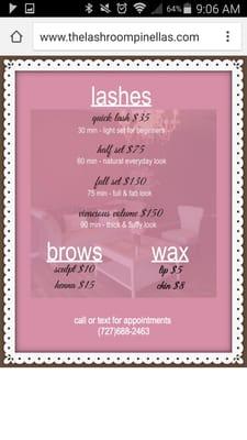 Price list