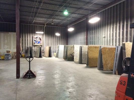 We have over 65 colors of granite, marble, and quartz.