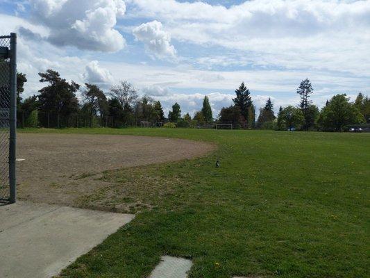 Baseball and soccer field