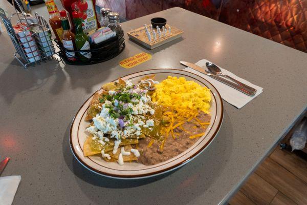 New Addition to the menu! Chilaquiles!!