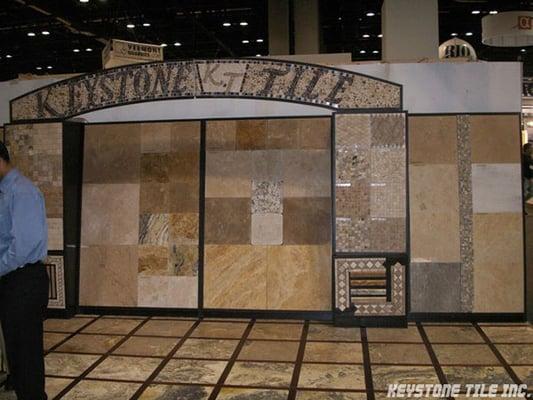 Keystone Tile Display at trade show