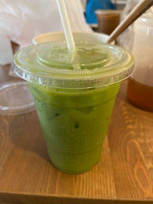 Thai green tea, do not order this, taste like medicine