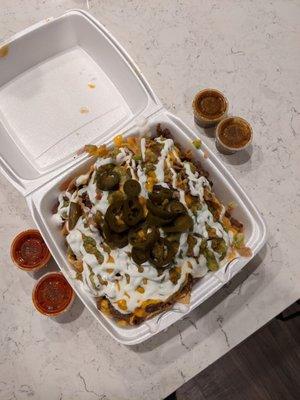 AL Pastor nachos