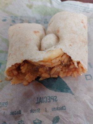 Chicken burrito