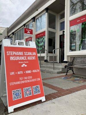 Check out the QR codes when walking down First Street