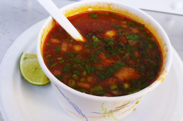 Hot birria soup,