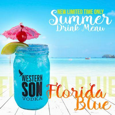 Florida Blue!  Part of the summer drink menu.