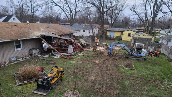 After storm damage tree removal