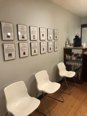 Our patient testimonial wall