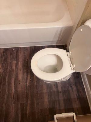 Toilet has a dirty ring