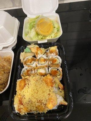 Monster Roll Specialty and 37. Shrimp Tempura Roll