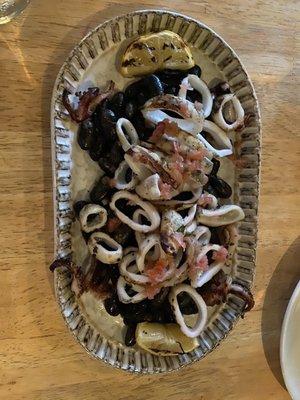 Grilled calamari