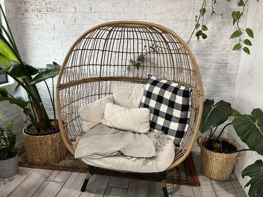 Cozy reading nest