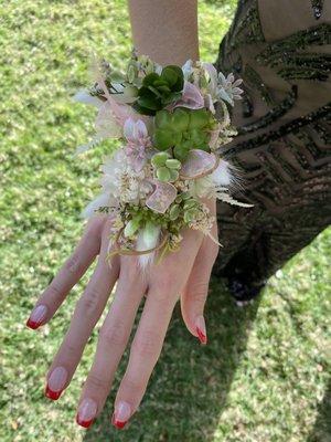 Succulent corsage