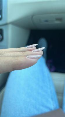 You can see how thin my nails is