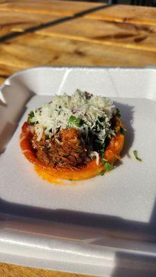 Beef Birria Sopes