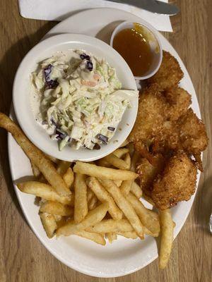 Coconut shrimp platter