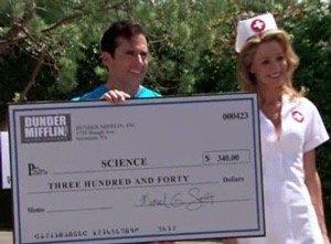 The proceeds of the 5K to end rabies were donated directly to Science! But that nurse looks familiar from somewhere...