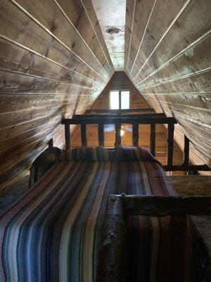 Loft bed in cabin 6