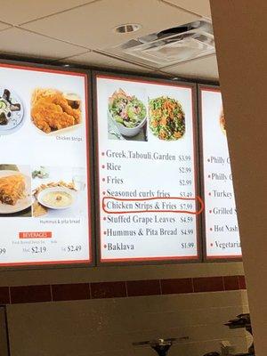 Incorrect menu prices