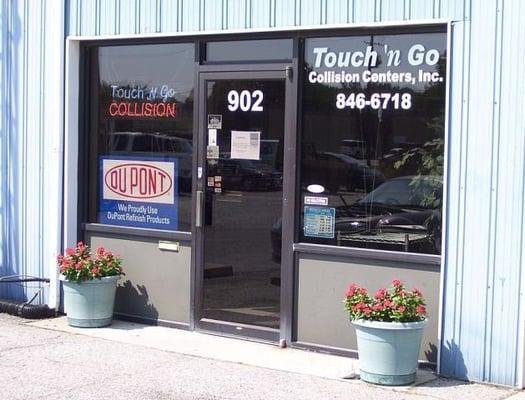 Touch 'N Go Collision Center is located in downtown Carmel across from the Carmel Palladium.