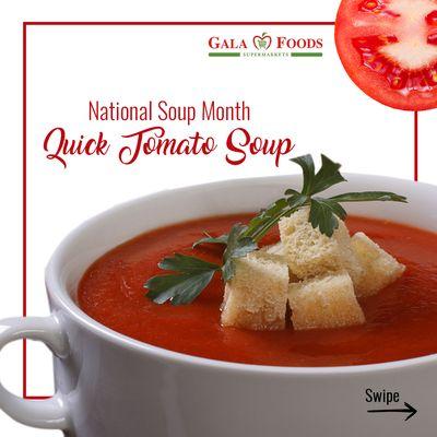 Try this quick and tasty tomato soup recipe!