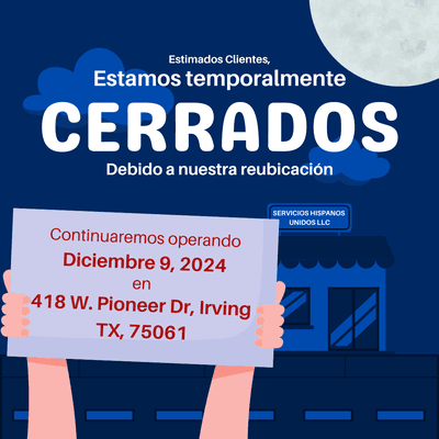 Nuestras oficinas estarn cerradas brevemente. Para reubicarnos en nuestras nuevas oficinas.