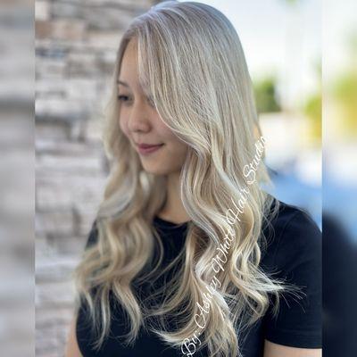 Blonde hair & changed color & balayage