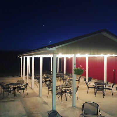 Enjoy a warm evening on our covered patio.