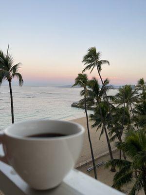 Morning from the balcony.