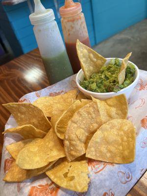 Guacamole and chips