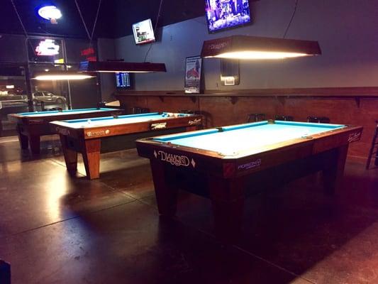 3 TOP CONDITION DIAMOND POOL TABLES