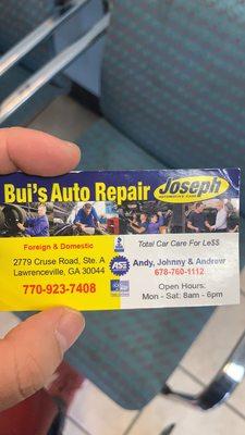 don't go bui 's auto shop ！！！waste money！！！