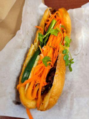 Grilled pork banh mi